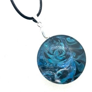 Statement Snap pendant with handmade 30mm snap SJ30 simple round StyleDot